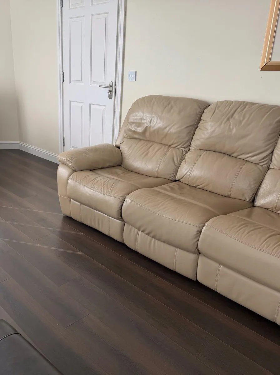 Leather Sofa (3 Seater) - Image 1