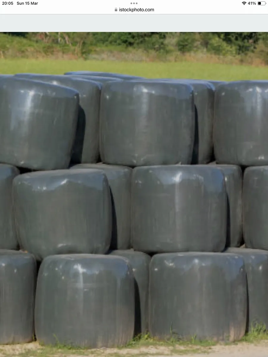 Round bale silage