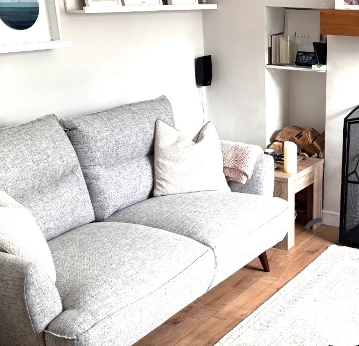 Light grey 2 seater couch - Image 2