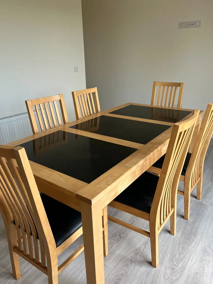 Dining table & 6 chairs - Image 2