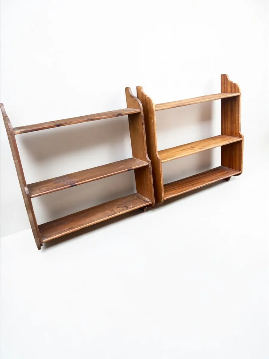 Bookshelves x 2 - Wall Shelves - Antique - Image 2