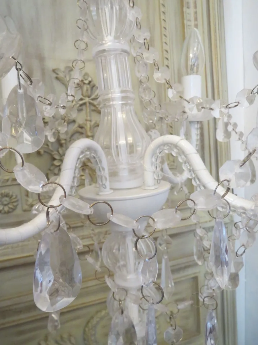 5 arms Shabby Chic Candelabra lamp - Image 3