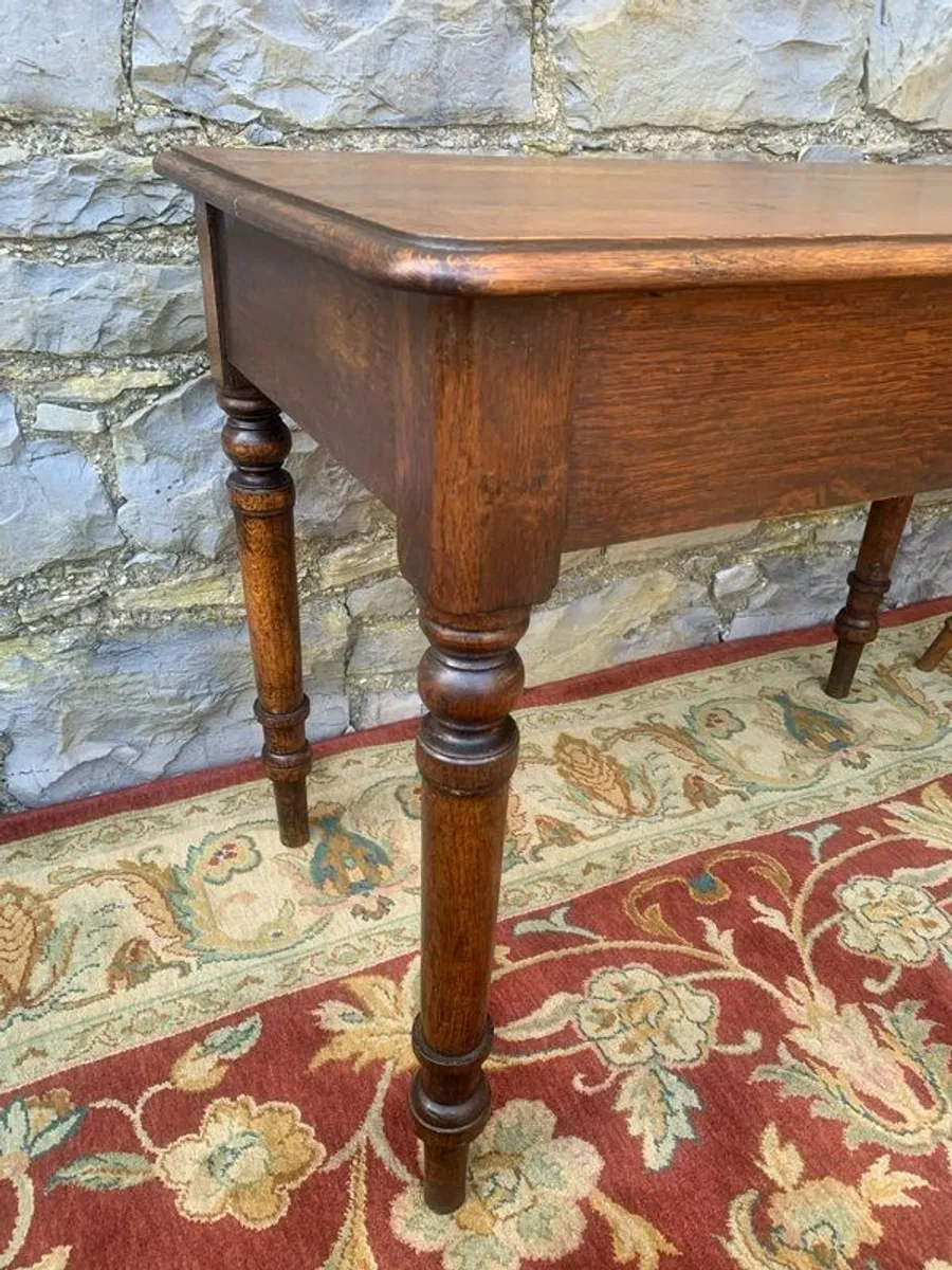 Antique Victorian Oak Table - Image 2