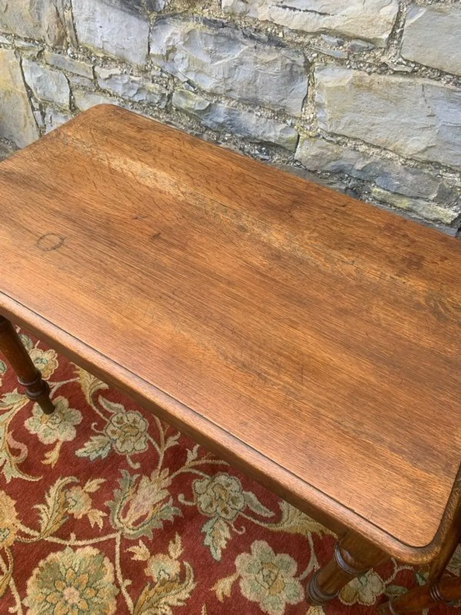 Antique Victorian Oak Table - Image 3