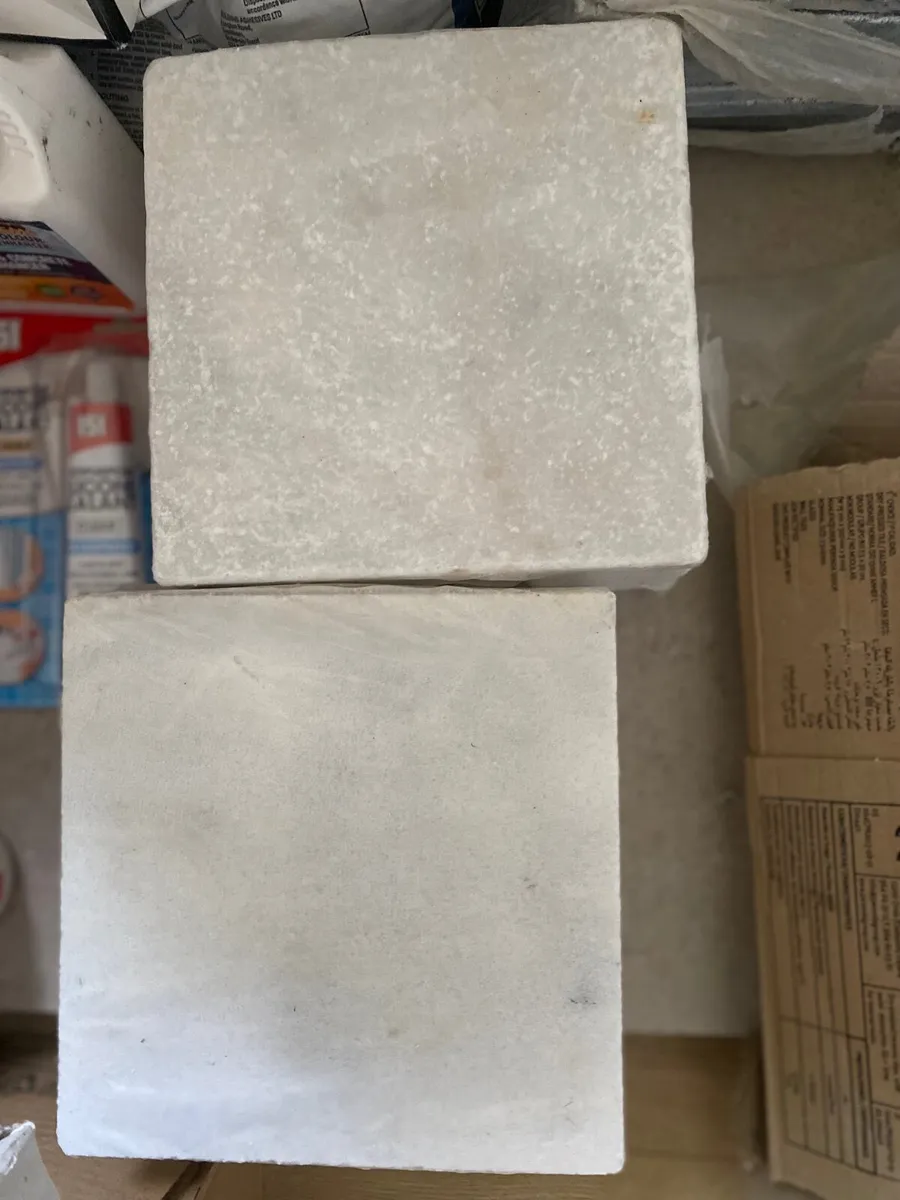 Ca’ Pietra Marble Navy & White Tiles 20cm x 20cm - Image 2