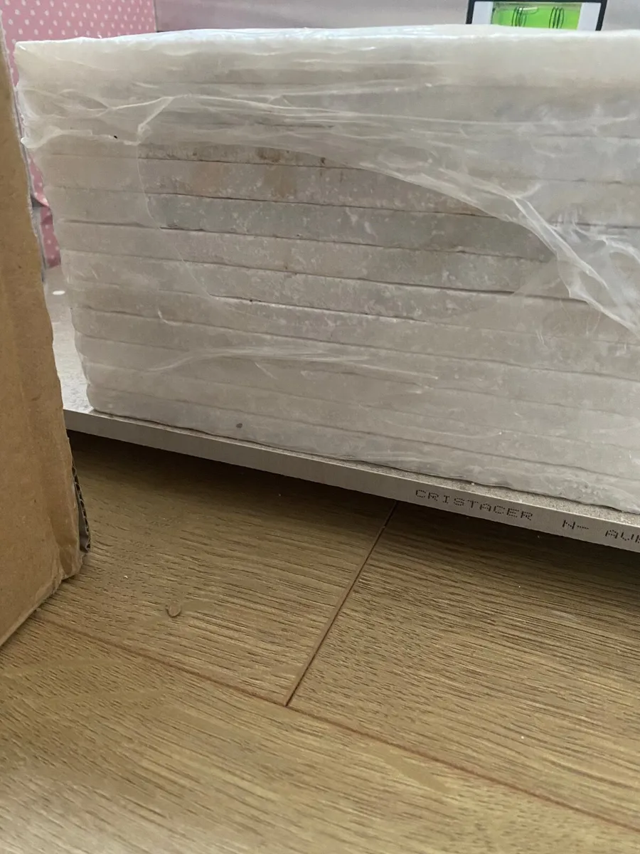 Ca’ Pietra Marble Navy & White Tiles 20cm x 20cm - Image 3