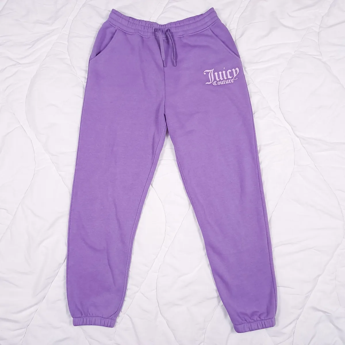 Juicy Couture Purple Graphic Cuffed Joggers S - Image 1
