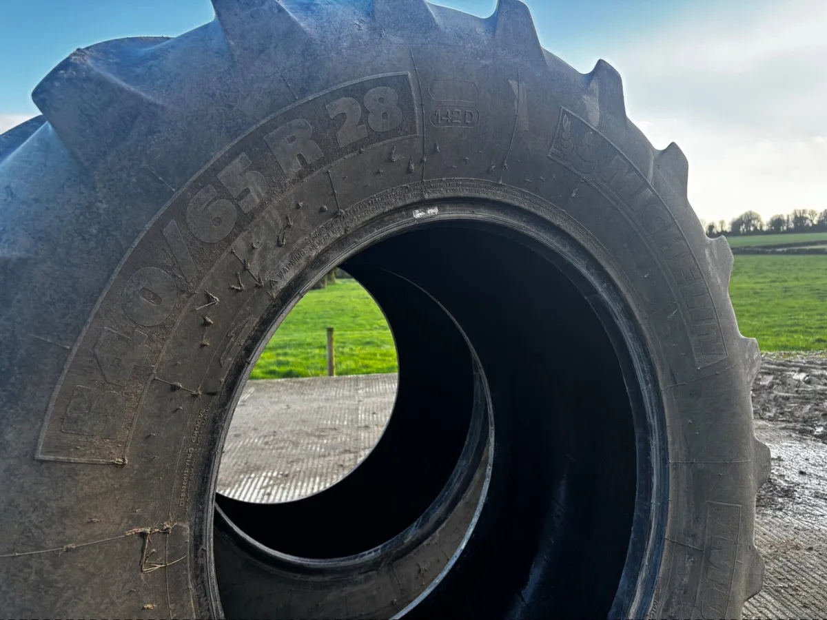 2 Michelin Tractor tyres - Image 2