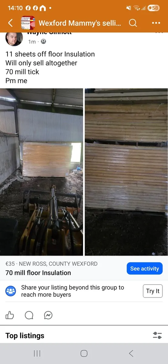 70 mill floor Insulation new