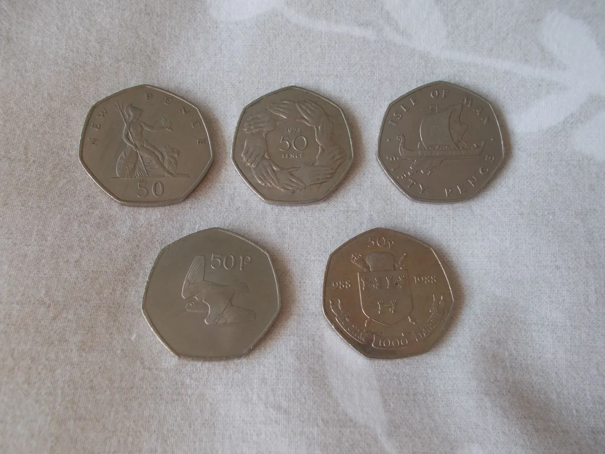 50p Coins - Image 1