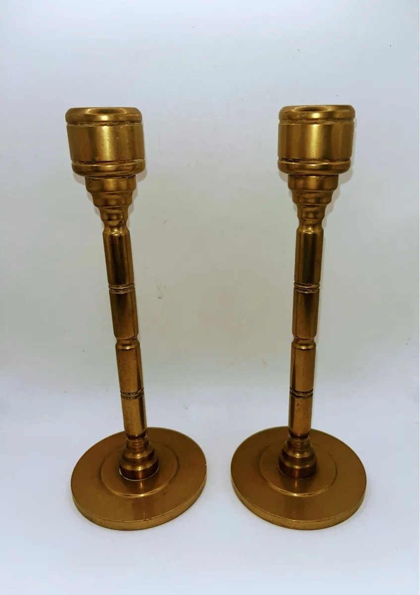 Pair of vintage candle holders