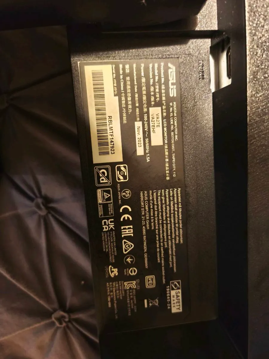 Monitor Asus Full HD 27 inches - Image 2