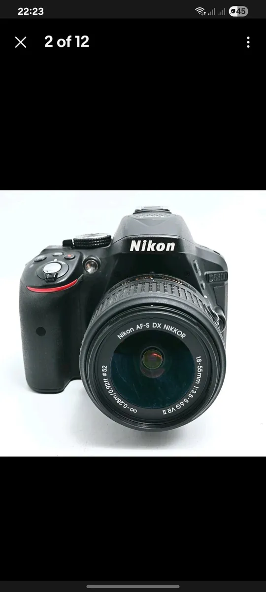 NIKON D5300 CAMERA +2LENSES - Image 2