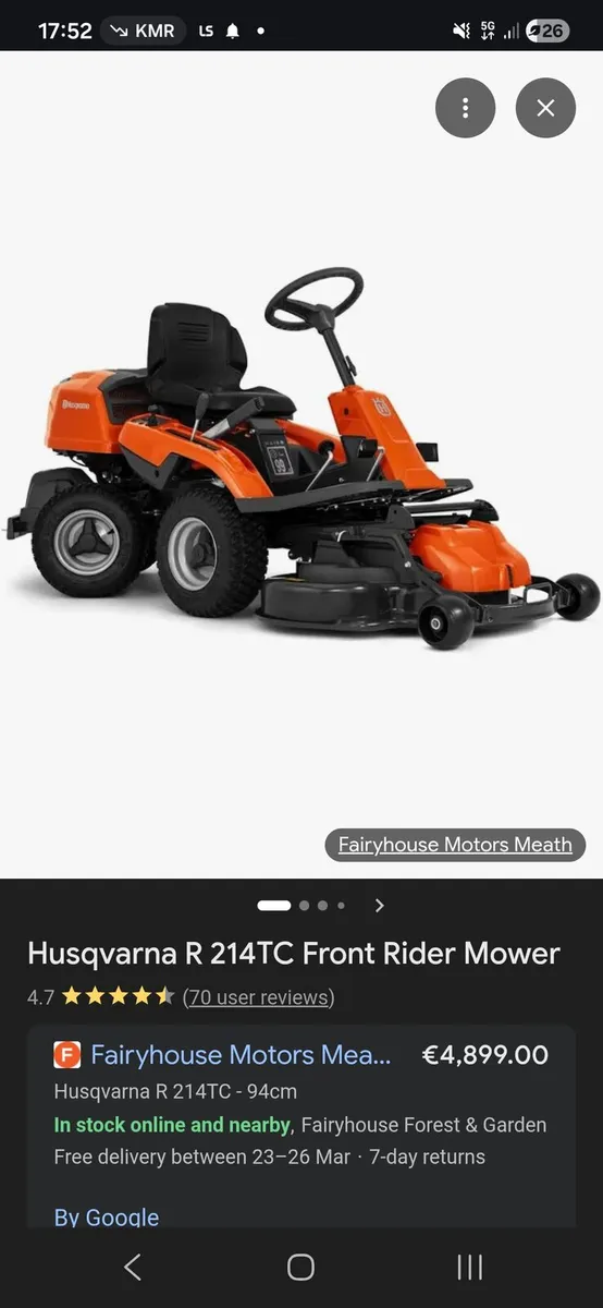 Ride on lawnmowers - Image 1