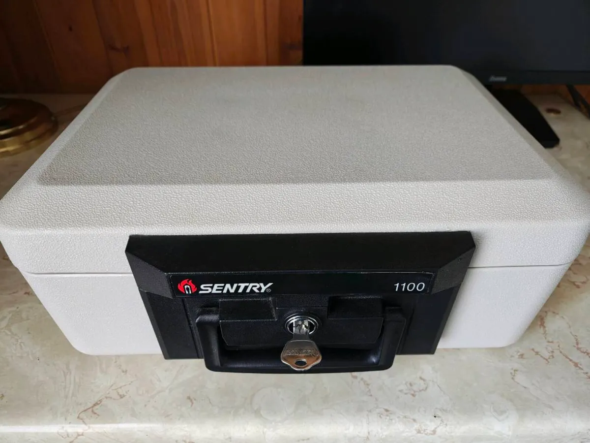 Sentry 1100 Fire-Resistant Document Safe with Key - Image 1