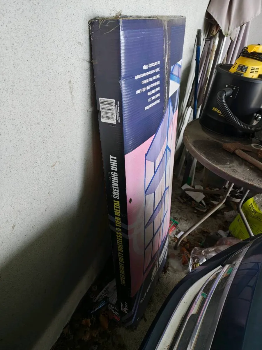 Heavy Duty 5-Tier Metal Shelving Unit – Brand New - Image 3