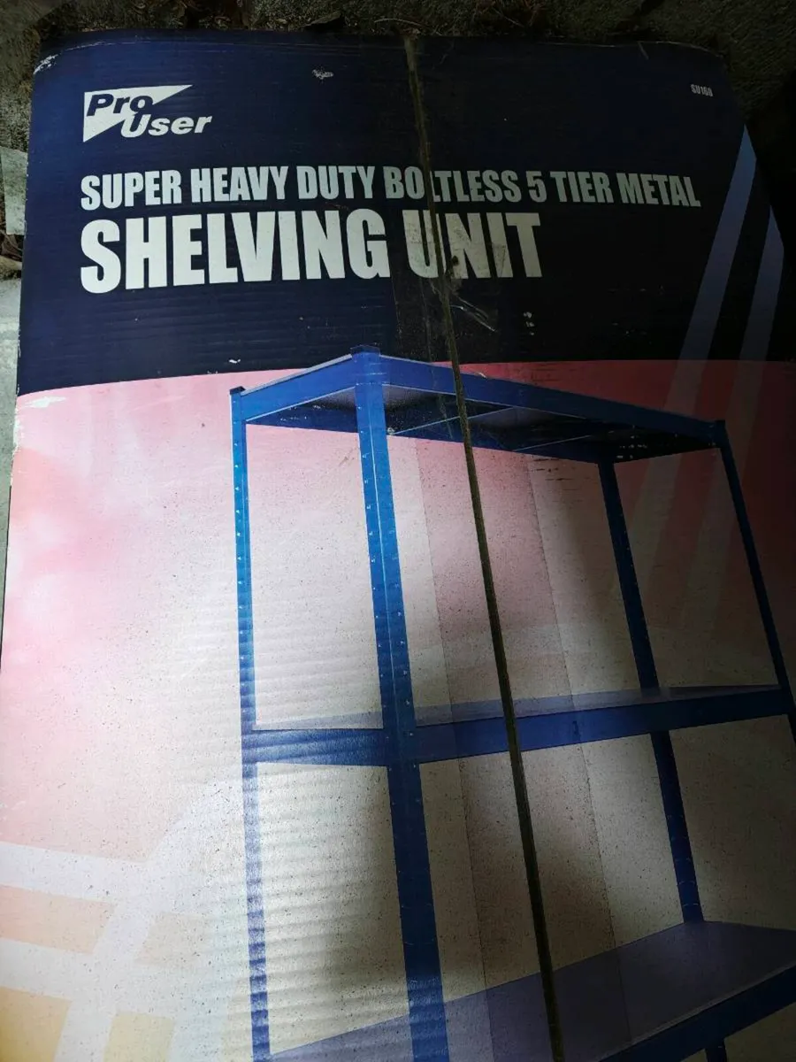 Heavy Duty 5-Tier Metal Shelving Unit – Brand New - Image 1