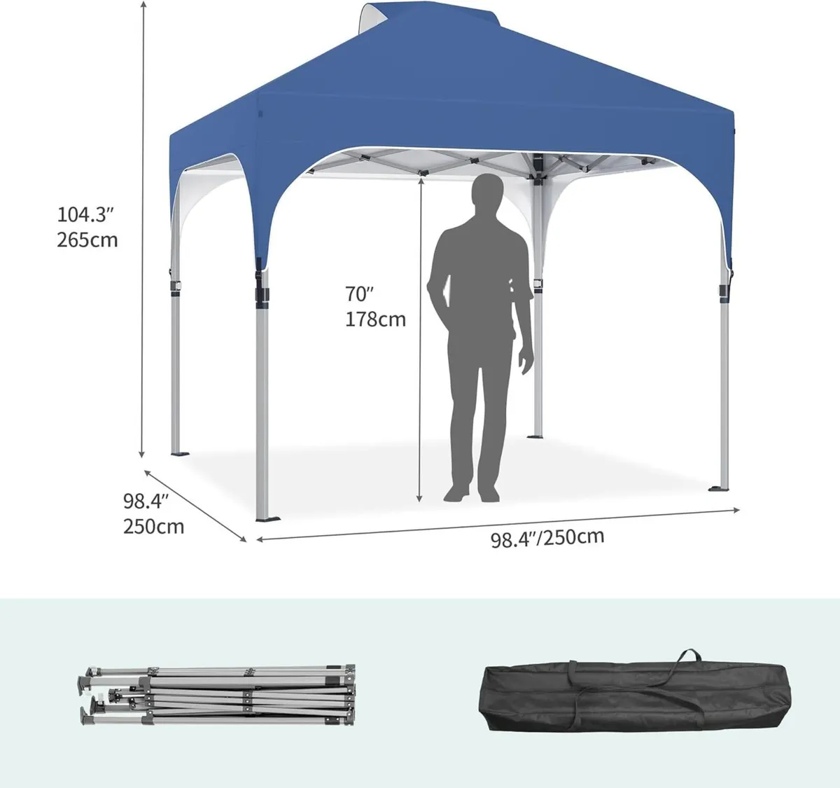 2.5x2.5M Pop Up Gazebo - Brand New in Box - Image 2