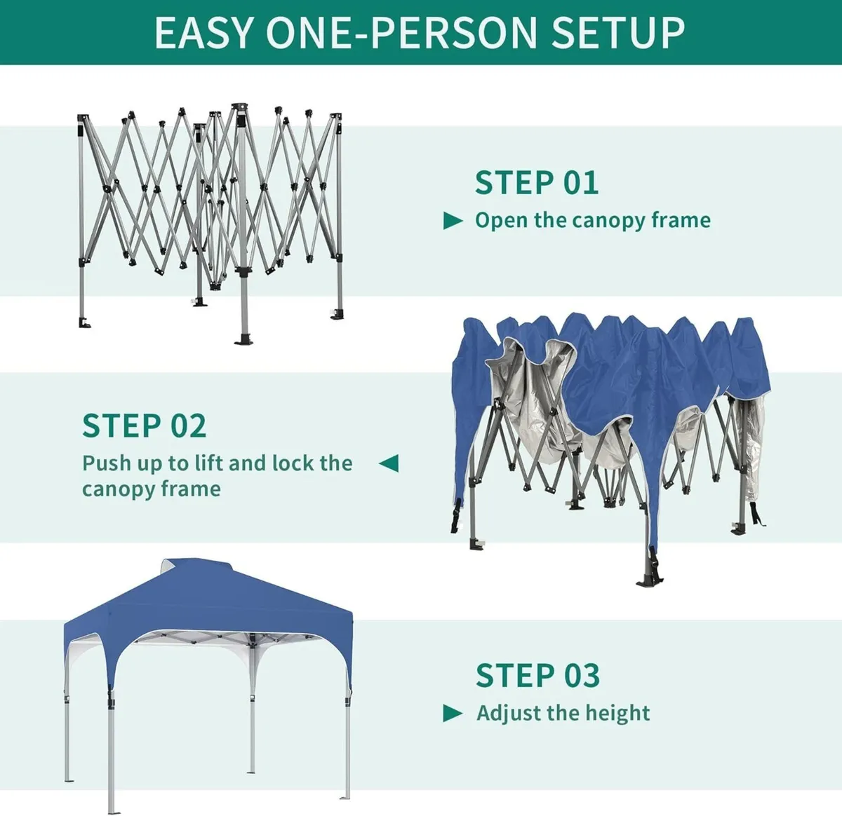 2.5x2.5M Pop Up Gazebo - Brand New in Box - Image 3