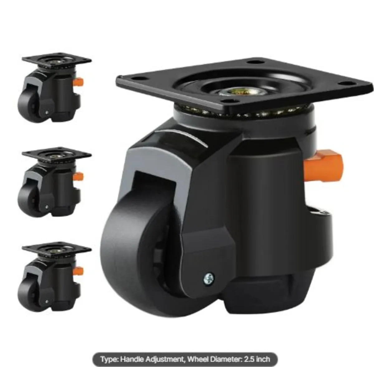 Leveling Casters, Set of 19141.6 kg Total Load - Image 1