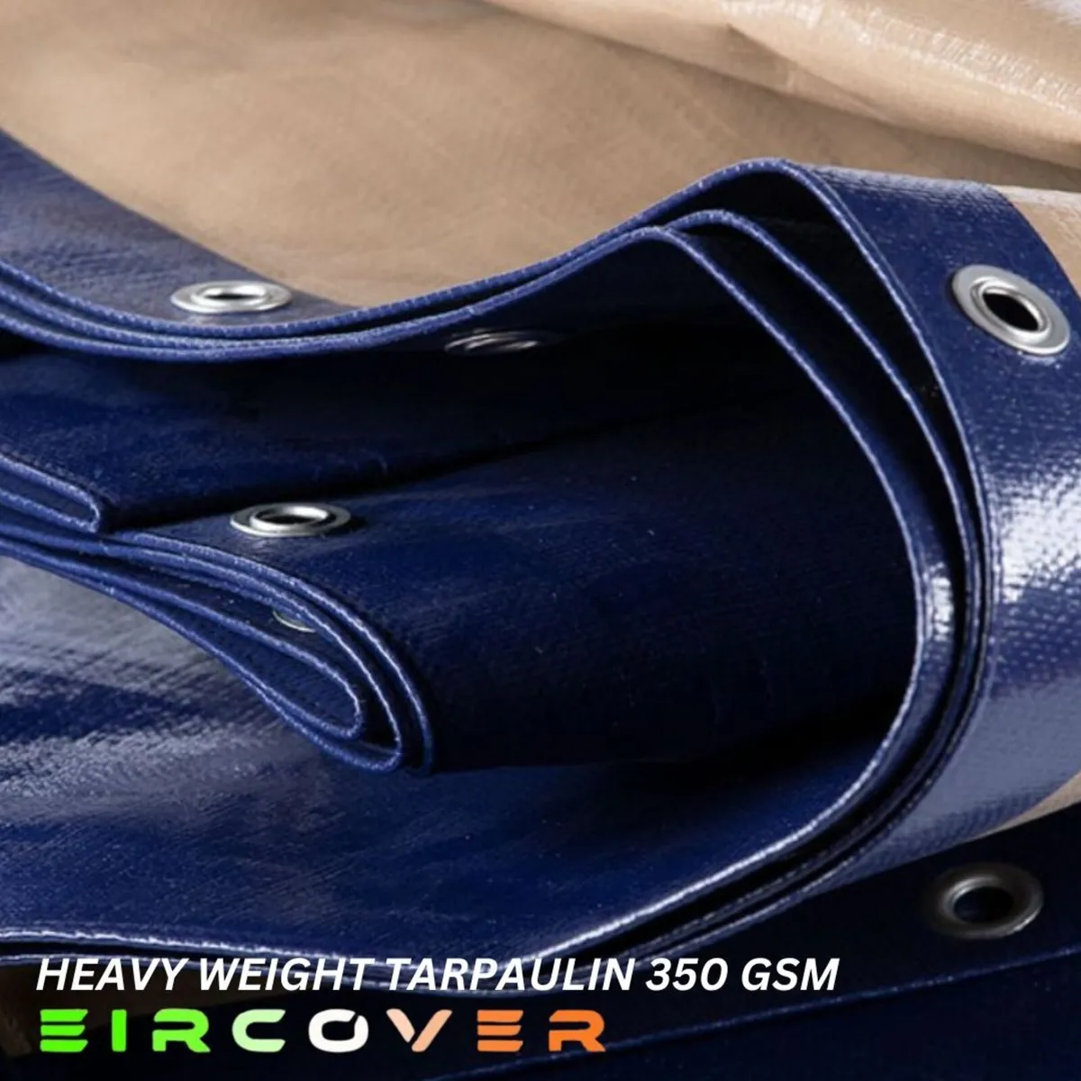 Heavyweight Tarpaulin 5m x 11m (16' - 36') 350 gsm - Image 4
