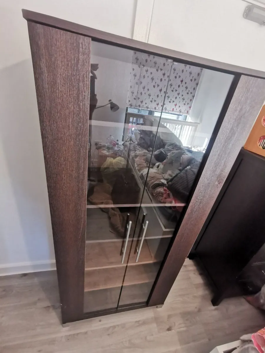 Modern Glass Display Cabinet Unit - Image 1