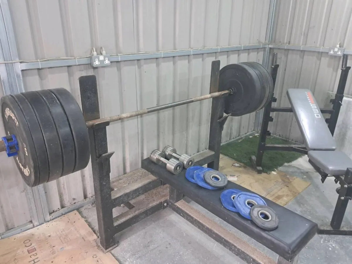 Gym weights and bench - Image 2