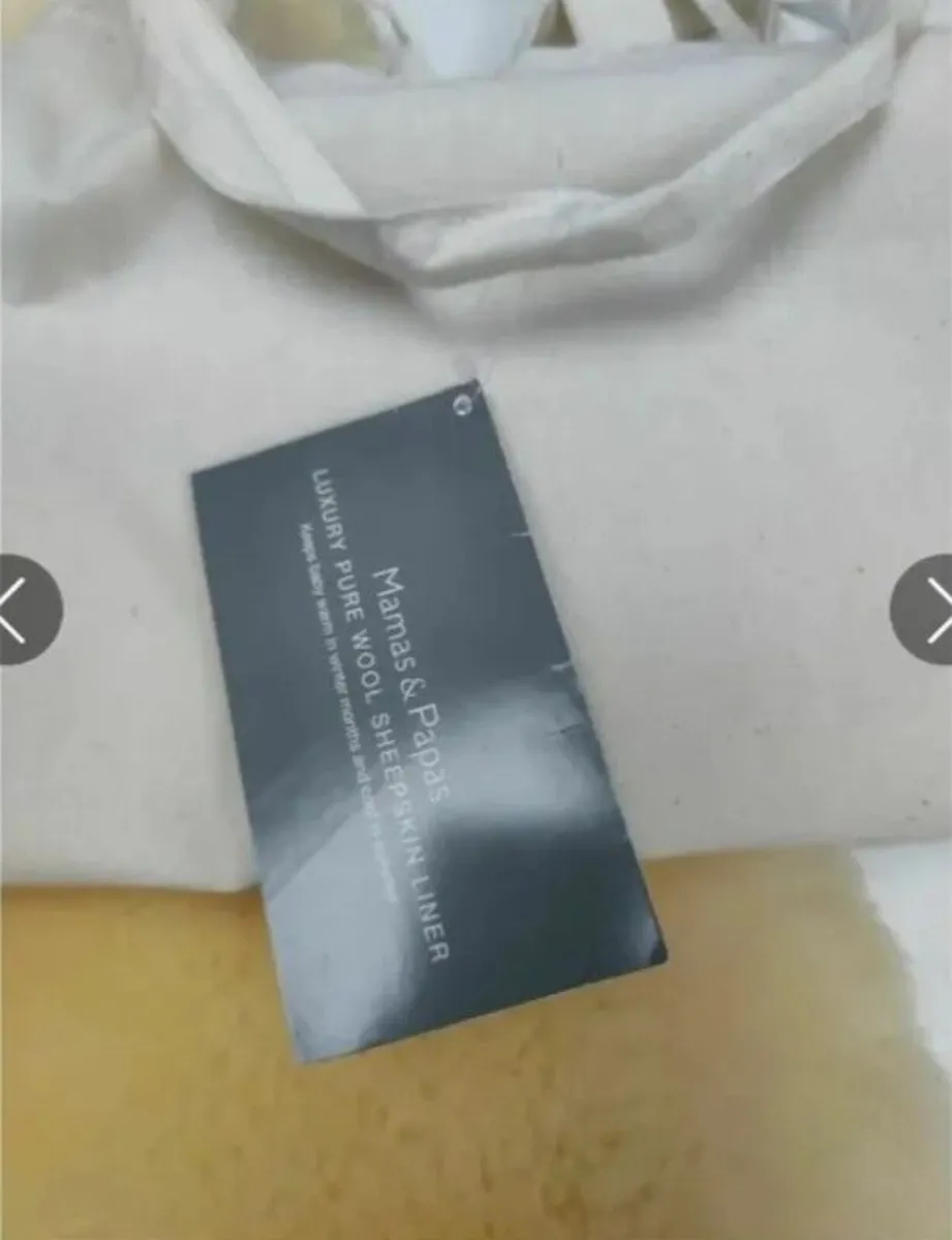 Mamas and Papas New Sheep skin Single buggy liner - Image 3