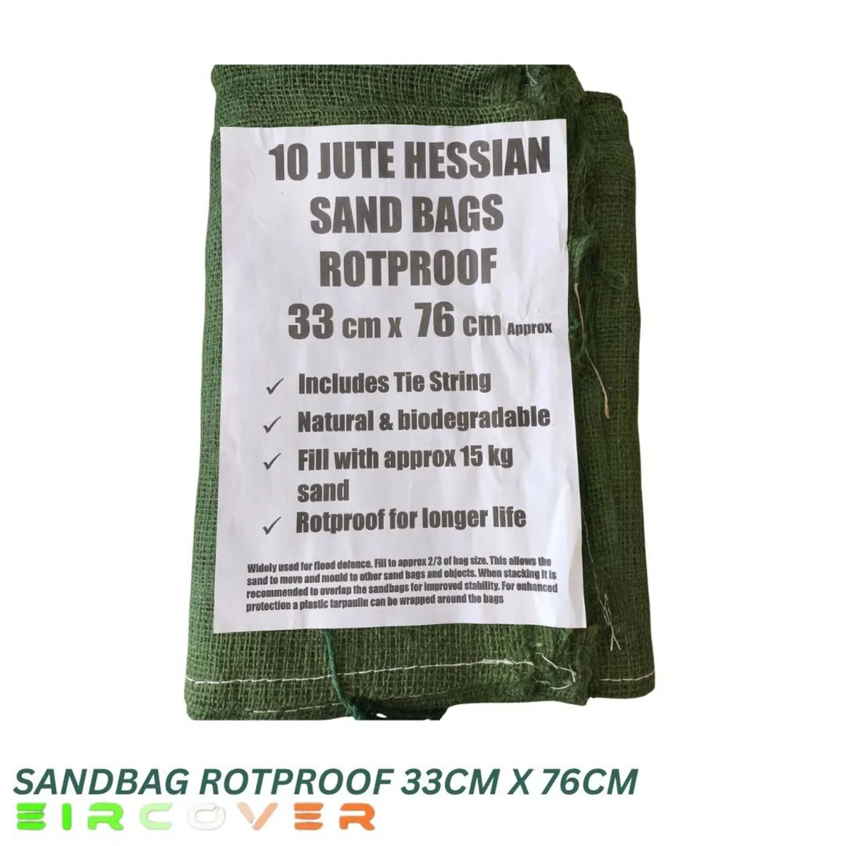 Double Sandbag  black : 40cm x 25cm x 12cm - Image 3