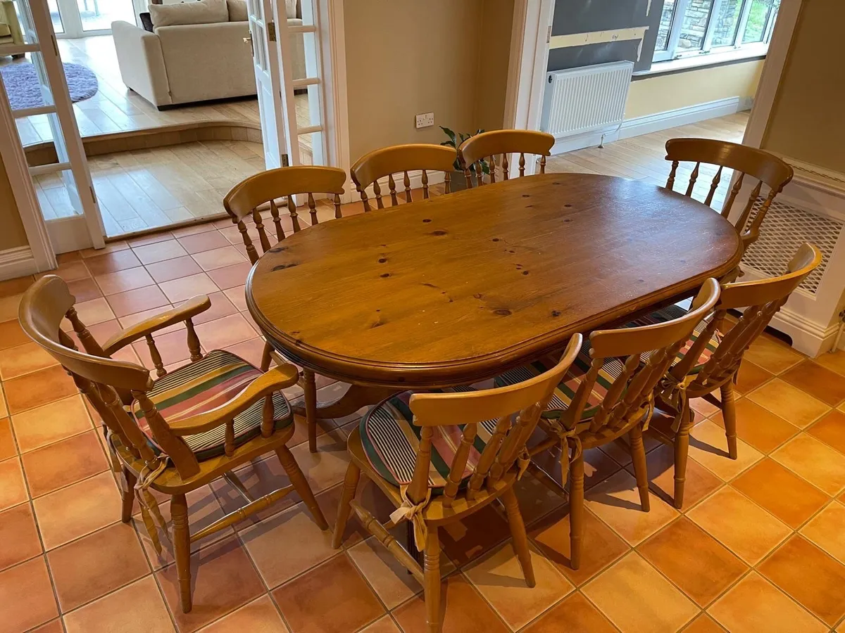 Kitchen Table and Chairs (8) - Image 1