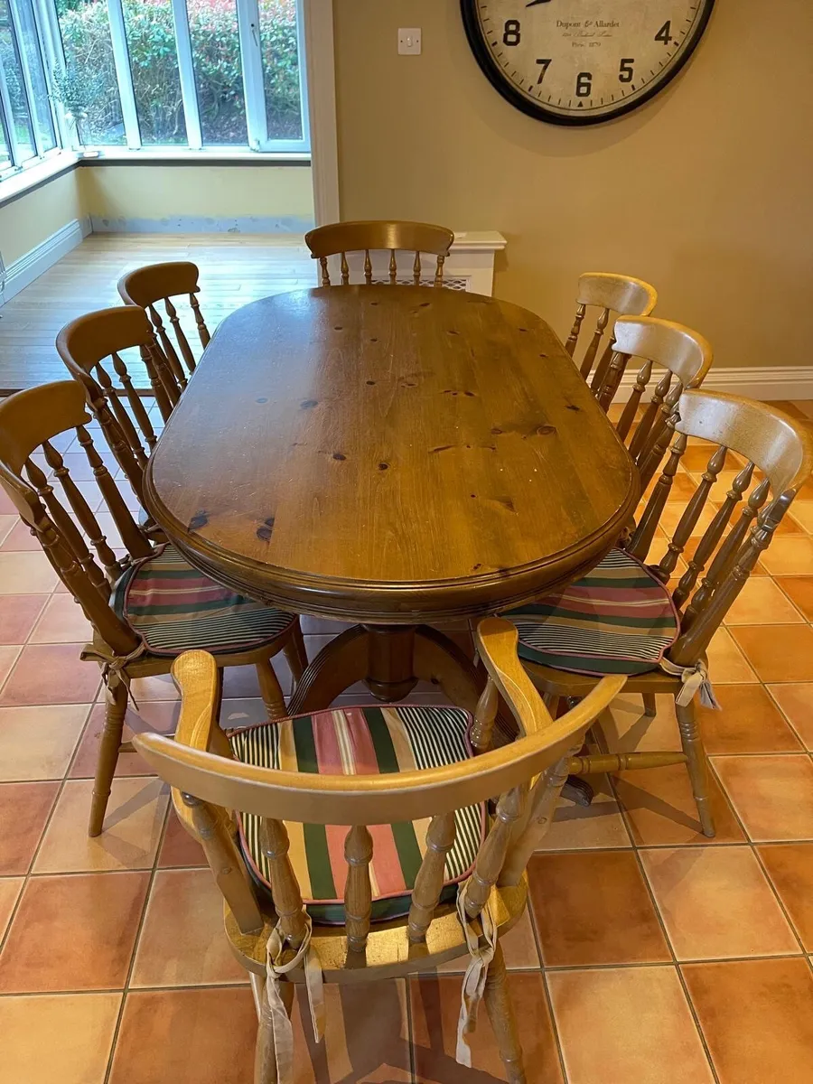 Kitchen Table and Chairs (8) - Image 2