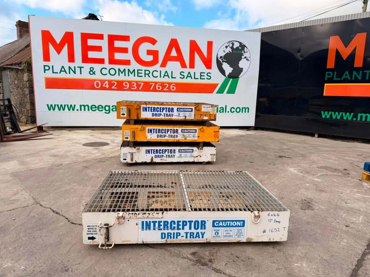 6X4 BUNDED DRIP SPILL TRAYS  HEAVY DUTY.. 1652 - Image 1