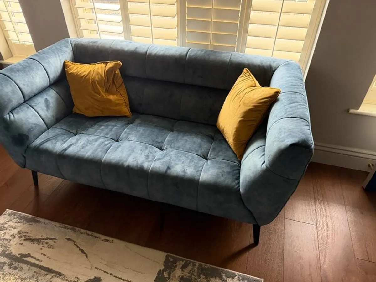 2 Sofas and Foot stool - Image 1