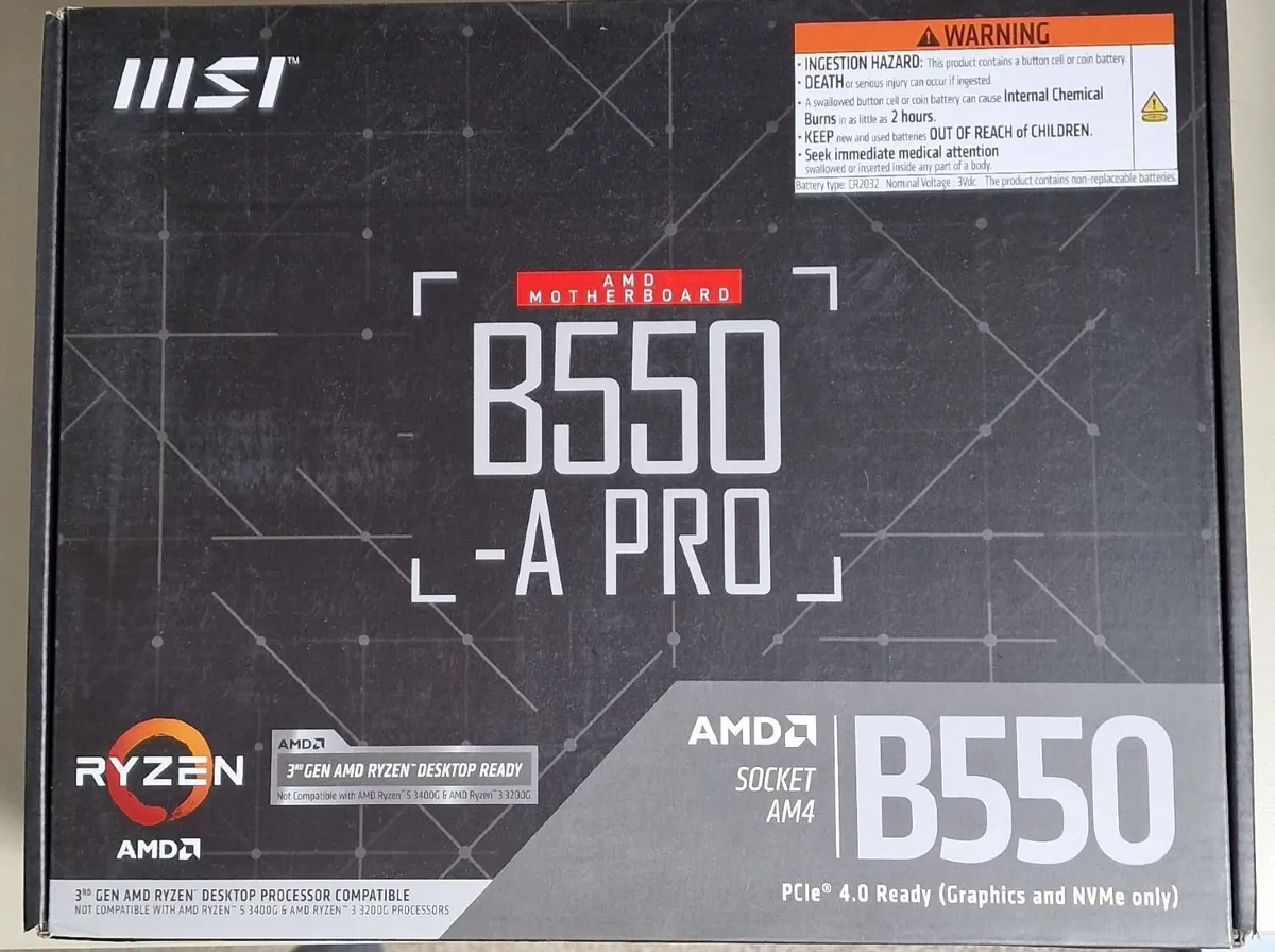 Msi B550 A-pro Atx Motherboard Am4 - Image 1