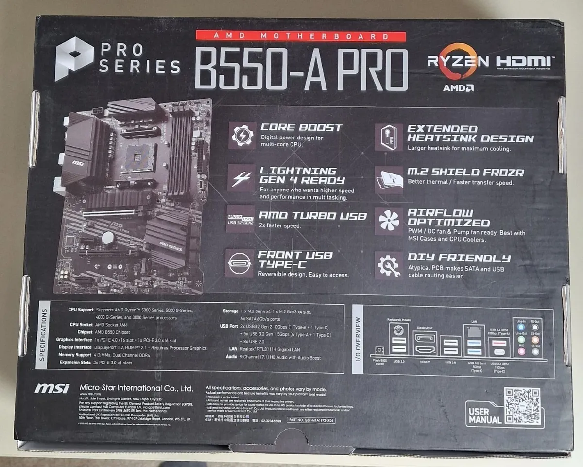 Msi B550 A-pro Atx Motherboard Am4 - Image 3