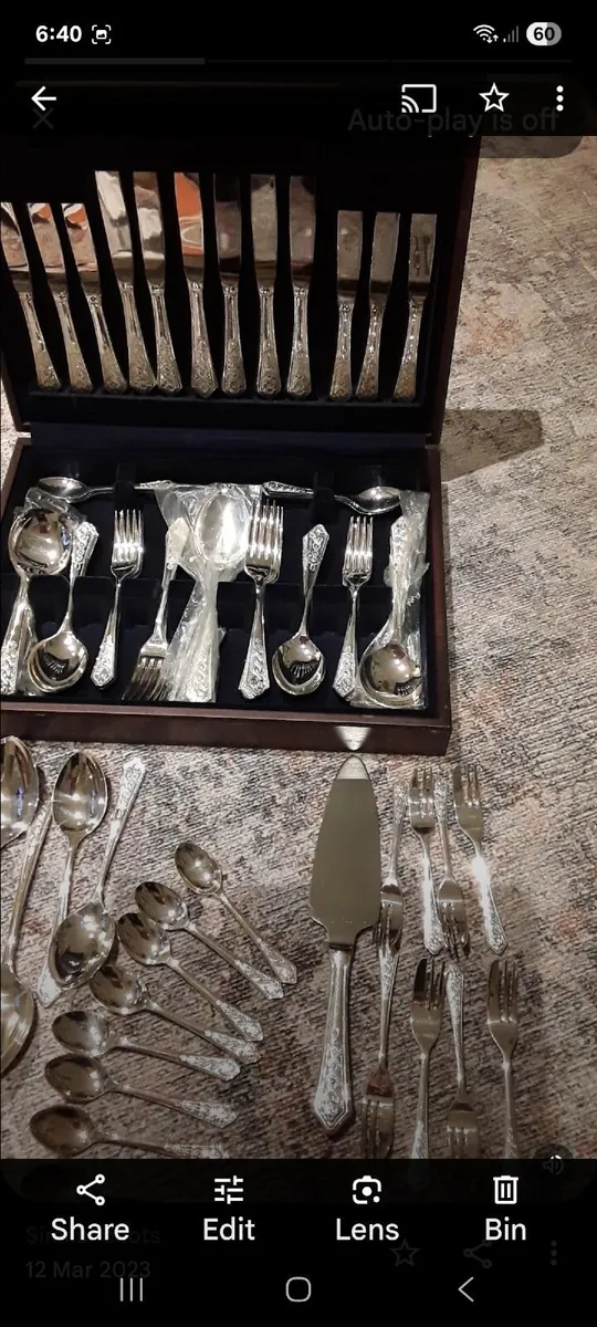 NEWBRIDGE  EPNS 44pce.plus cutlery set - Image 2