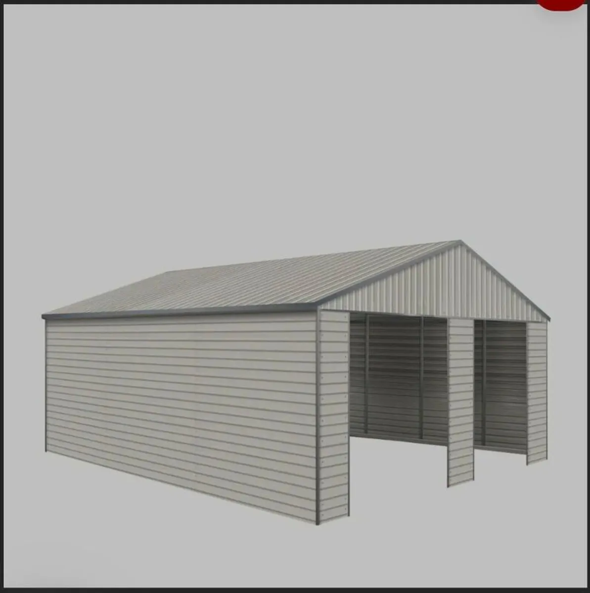21ft x 19ft steel shed - Image 4