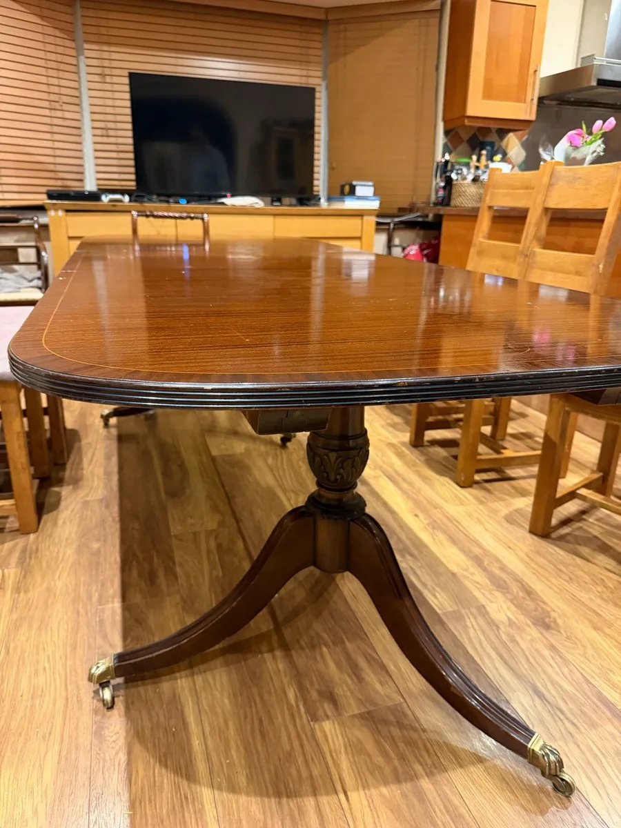 Mahogany antique dining table - Image 4