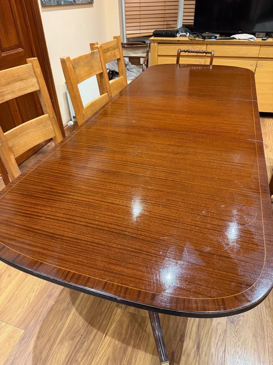 Mahogany antique dining table - Image 2