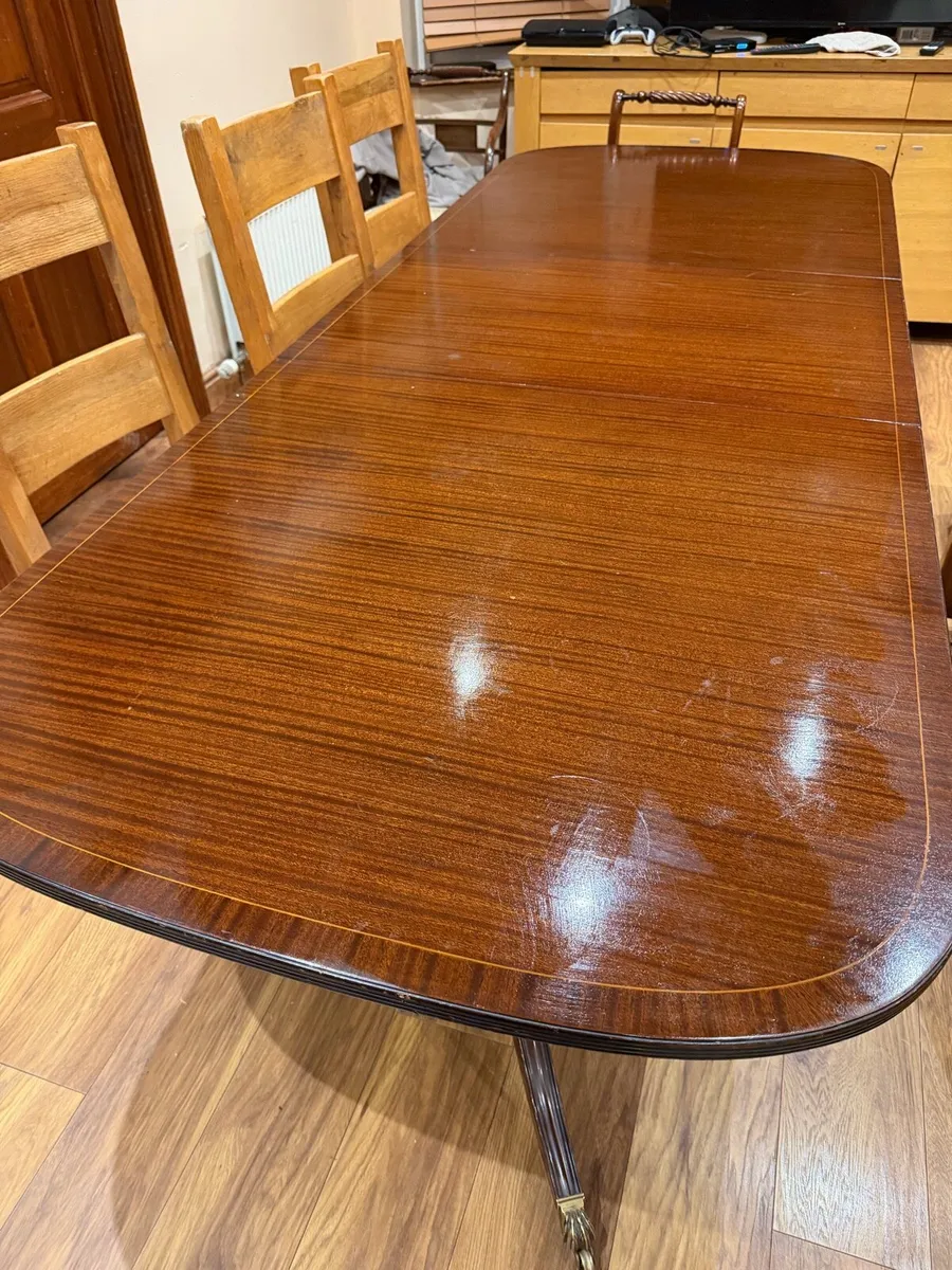 Mahogany antique dining table - Image 3