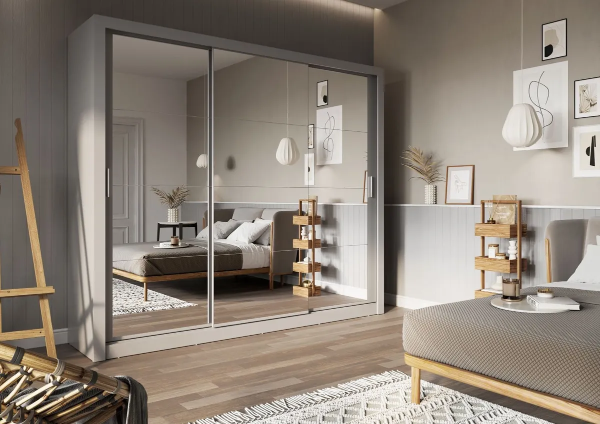 Boston Sliding Wardrobe 250cm IN STOCK !!! - Image 1