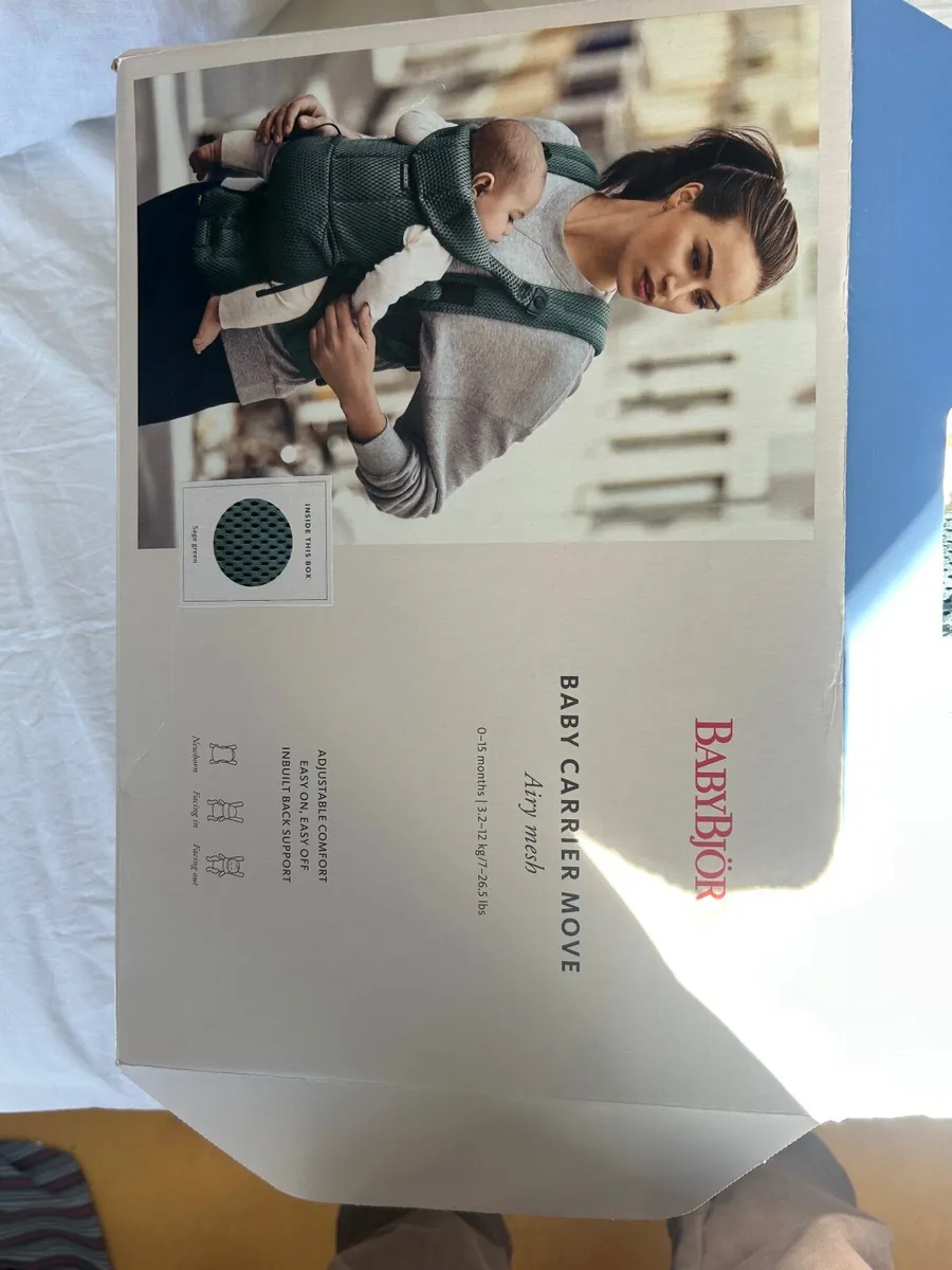 Babybjorn Green Mesh Baby carrier - Image 1