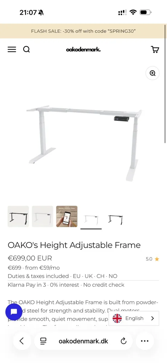 Adjustable Electric desk Legs - Image 3