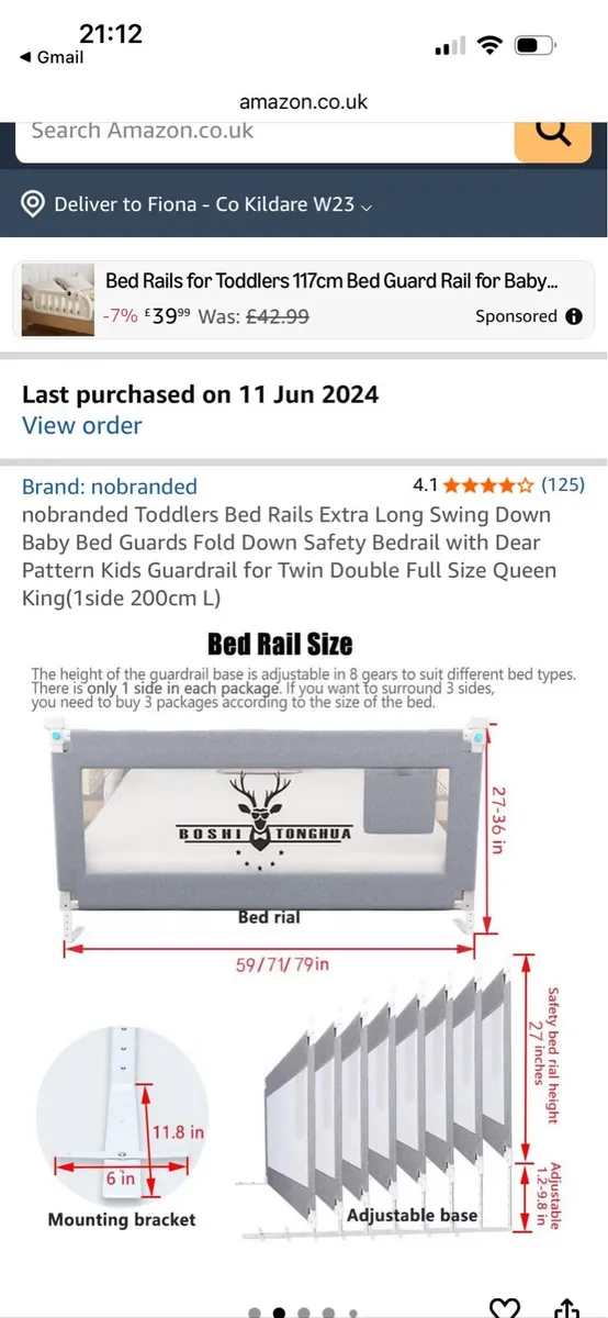 Bed rail kids - Image 1