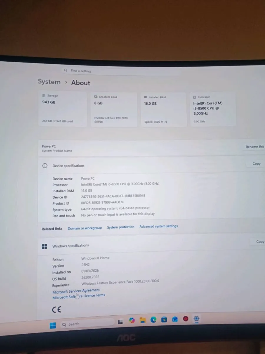 Full set Pc Monitors 5 years warranty - Image 4