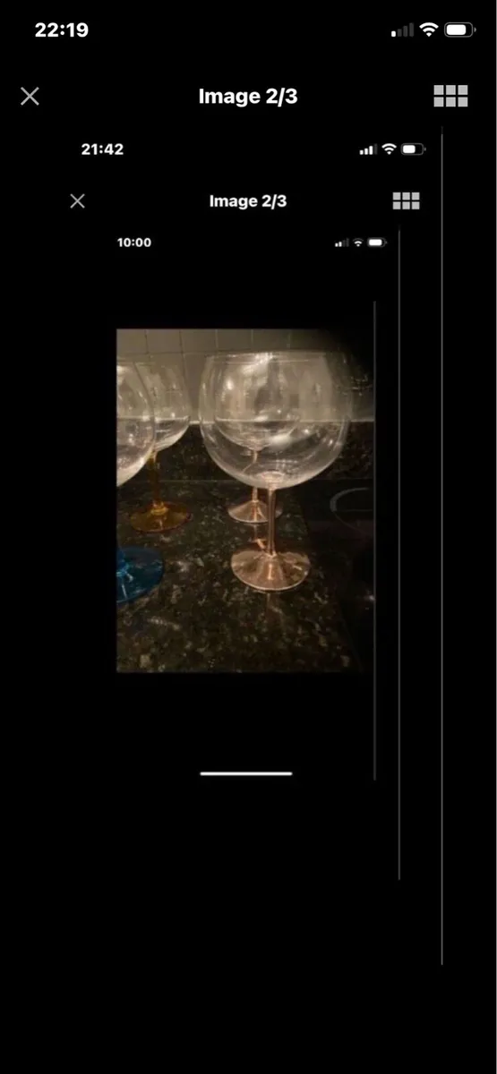 Large Gin Glasses (4) - Image 2