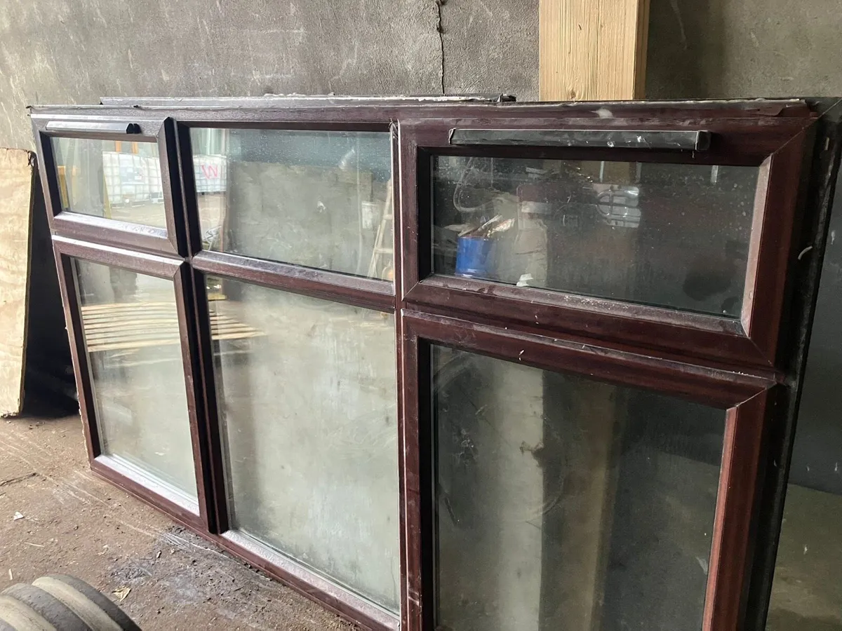 Three Window Frames with Glass - Image 1