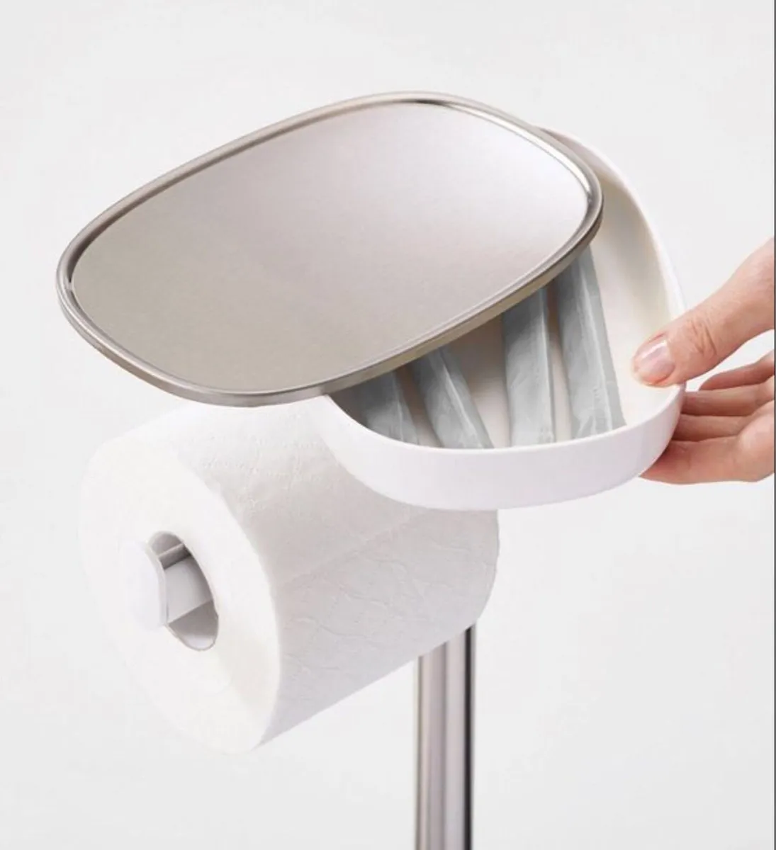 Joseph Joseph Free Standing Toilet Roll Holder - Image 3