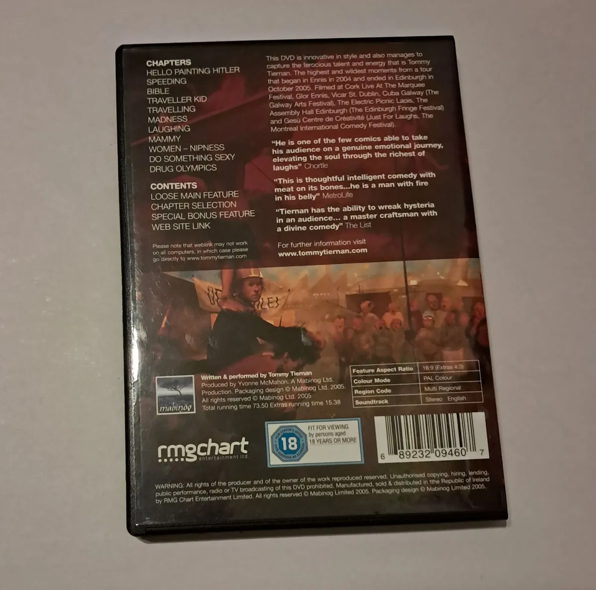 Tommy Tiernan Loose DVD - great condition - Image 2