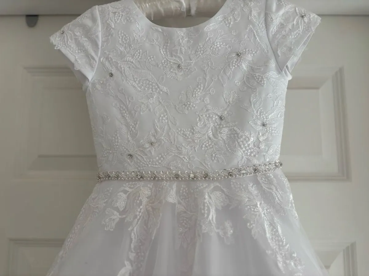 Sweetie Pie Communion Dress Size 7 TL - Image 3